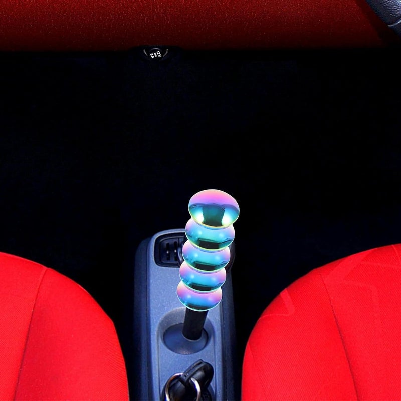 Cabilock Manual Car Gear Shift Knob Aluminum Alloy Matte Finish Anti-Slip Seven-Color Metal Stick Handle Compatible with Manual Transmission Vehicles - Image 5