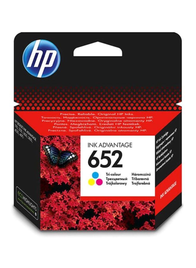 HP خرطوشة حبر أصلية ثلاثية الألوان أدفانتج طراز 652 652 متعدد الألوان - Image 2