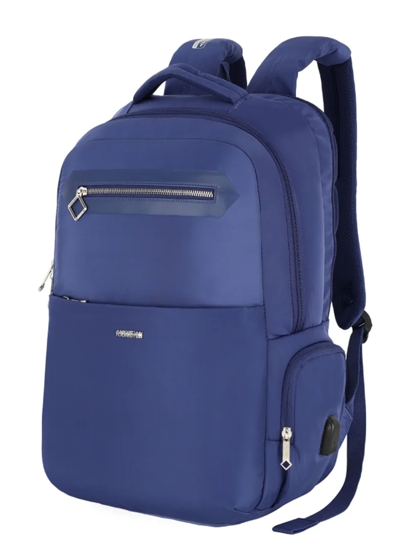 jit 15.6" laptop backpack 25l capacity, polyester, blue|lightweight|ergo back & shoulder|bottle holder|smart sleeve|usb port|rain cover - 1 year international warranty