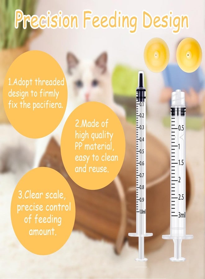 Xuandea 10 Packs Pet Silicone Nursing Nipple for Replaceable teats Mini and Syringes, Puppies,Silicone Kitten Pacifier,Kitten Feeding Syringe,Kitten Supplies,(Mini+Original) - Image 4