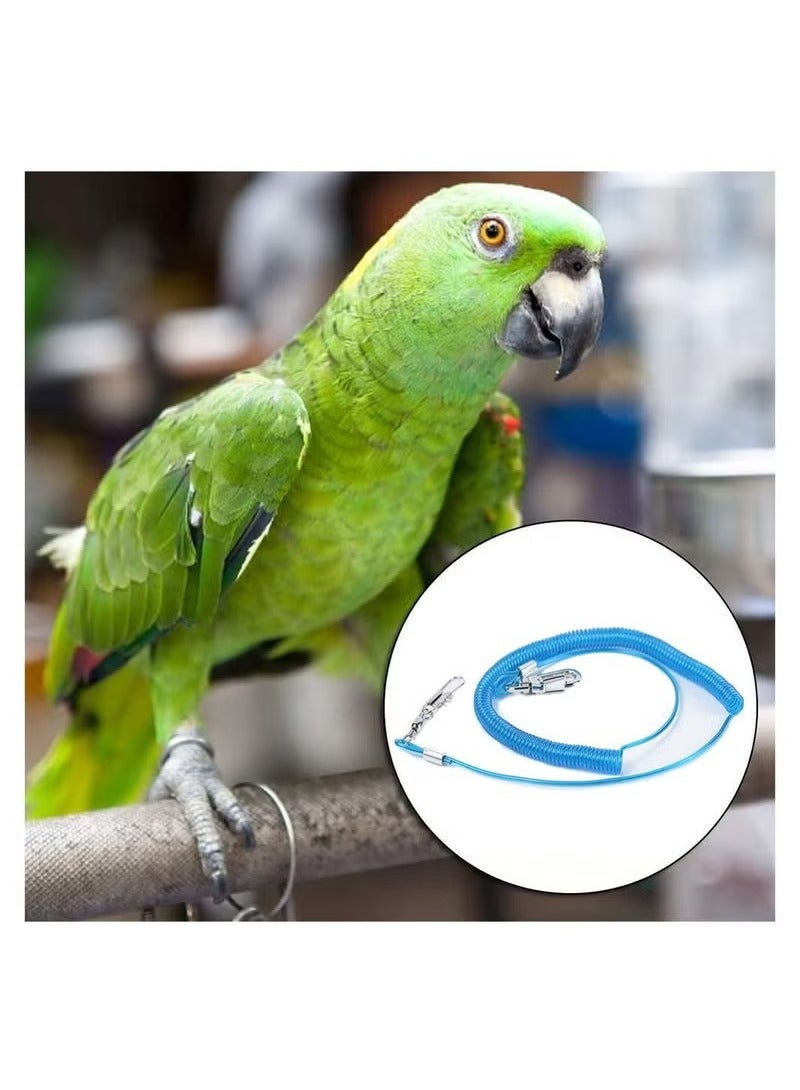 Generic Bird Flying Rope, Parrot Flying Rope, Elastic Outdoor Bird Training Rope, Pet Bird Training Rope Suitable For Scarlet, Keck, Macaw And Birds Of The Same Size, 6 Meters With 3 Parrot Foot Rings  - Image 5