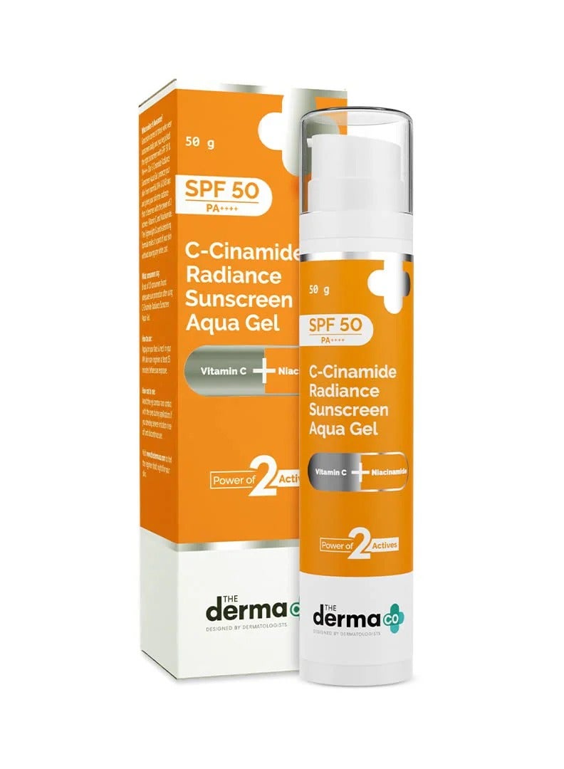 The Derma Co C-Cinamide Sunscreen Spf 50 Aqua Gel 50g - Image 1