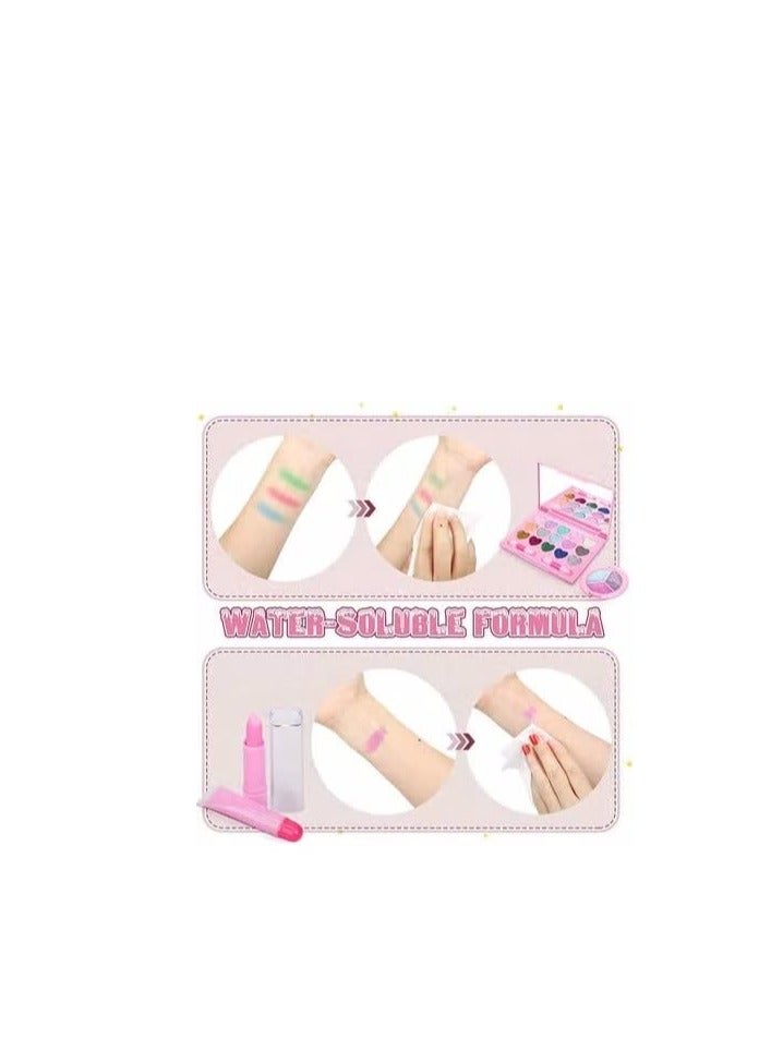 Washable Makeup Set for Little Girls with Cosmetic Bag for Kids Age 2 3 4 5 6 7 8 9 10 11 12 Years Old by Goolsky - Image 3
