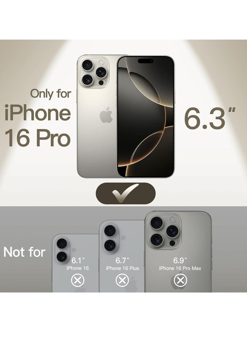 Raxoom Ultra-Slim 0.35mm Case for iPhone 16 Pro (6.3 Inch) â€“ Lightweight Matte Finish, Full Camera Lens Protection, Minimalist Hard Cover (Natural Titanium) - Image 2
