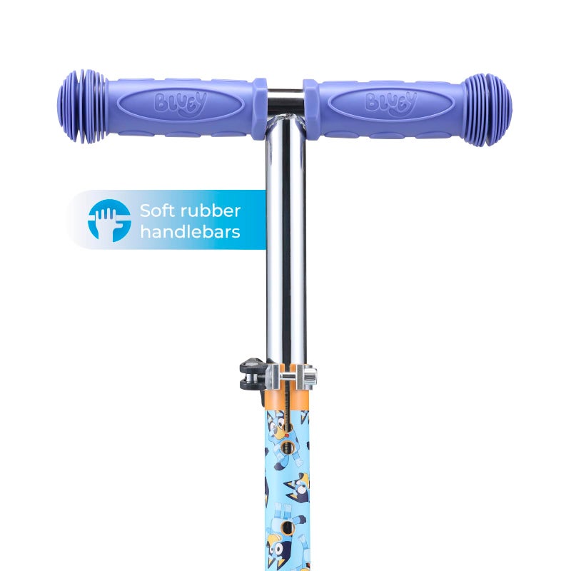 VOYAGER Bluey Self Balancing Kick Scooter with Light Up Wheels, Extra Wide Deck, 3 Wheel Platform, Foot Activated Brake, 75 lbs Limit, Kids & Toddlers Girls or Boys, for Ages 3 and Up - Image 4