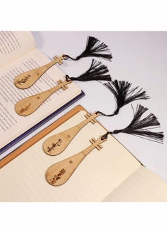 Y&D Bookmark Natural Bamboo Handmade with Beautiful Tassels,Vintage Style is A Unique Gift for Teachers, Students, Men and Women - 4Pcs  - Image 2