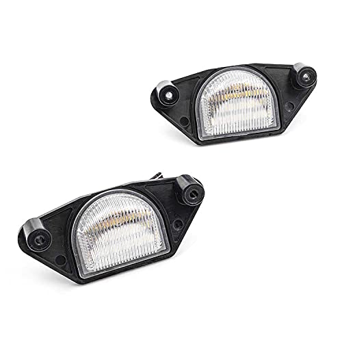 NSLUMO Xenon White LED License Plate Light Compatible w/ 1984-2013 Chevy Corvette C4 C5 C6 18SMD Error Free Led Rear Tag Lights OEM Number Plate Lamp Assembly Replacement - Image 3