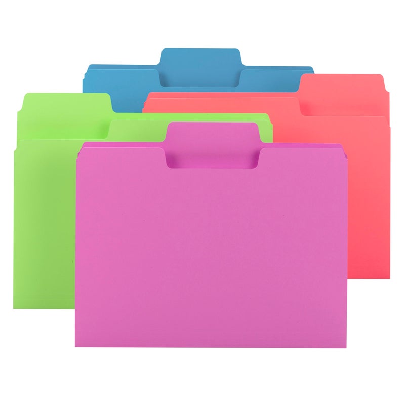Smead SuperTab File Folders, Oversized 1/3-Cut Tab, Letter Size, Assorted Bright Colors, 24 per Pack (11957) - Image 4