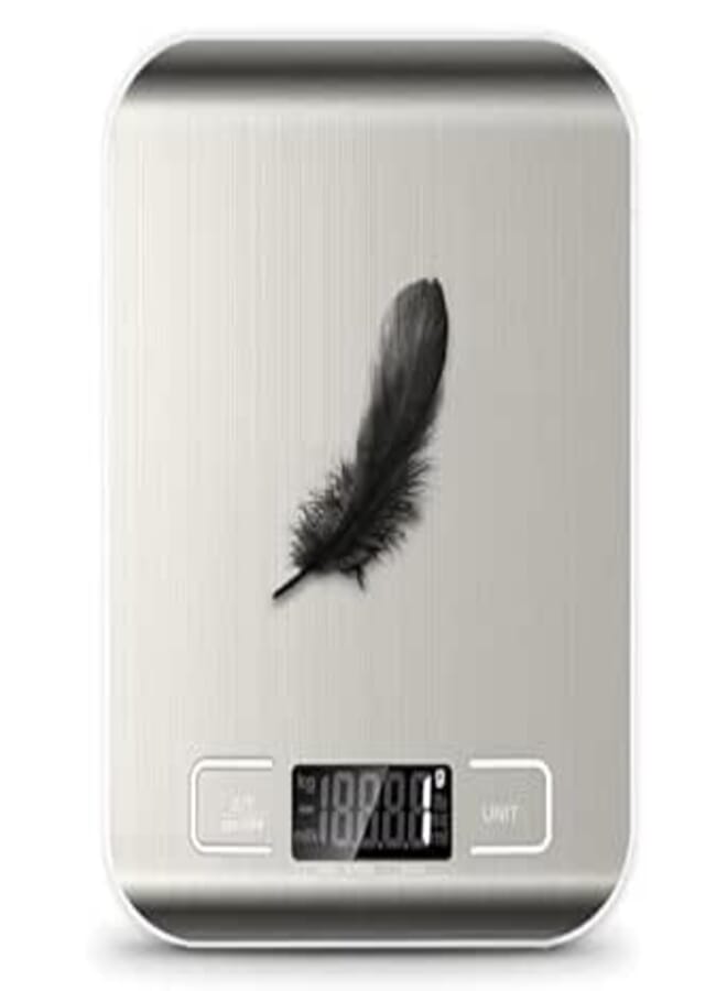 SCIENISH 1Pack Digital Scale 5Kg x 1g Food Diet Postal Kitchen Scales Balance Measuring Weight Slim LCD Electronic Household Scale