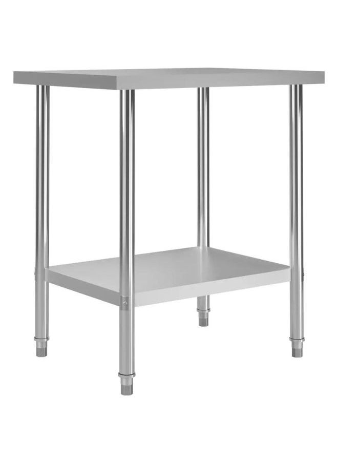 فيداكسل طاولة عمل المطبخ 80x60x85 سم الفولاذ المقاوم للصدأ  - Image 1