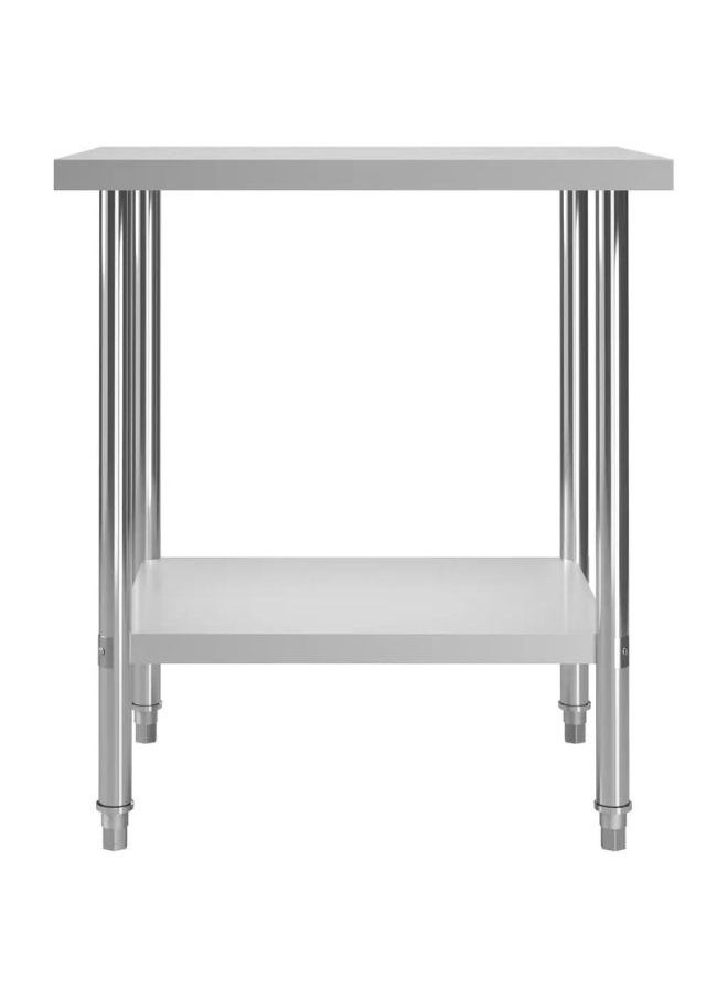 فيداكسل طاولة عمل المطبخ 80x60x85 سم الفولاذ المقاوم للصدأ  - Image 2