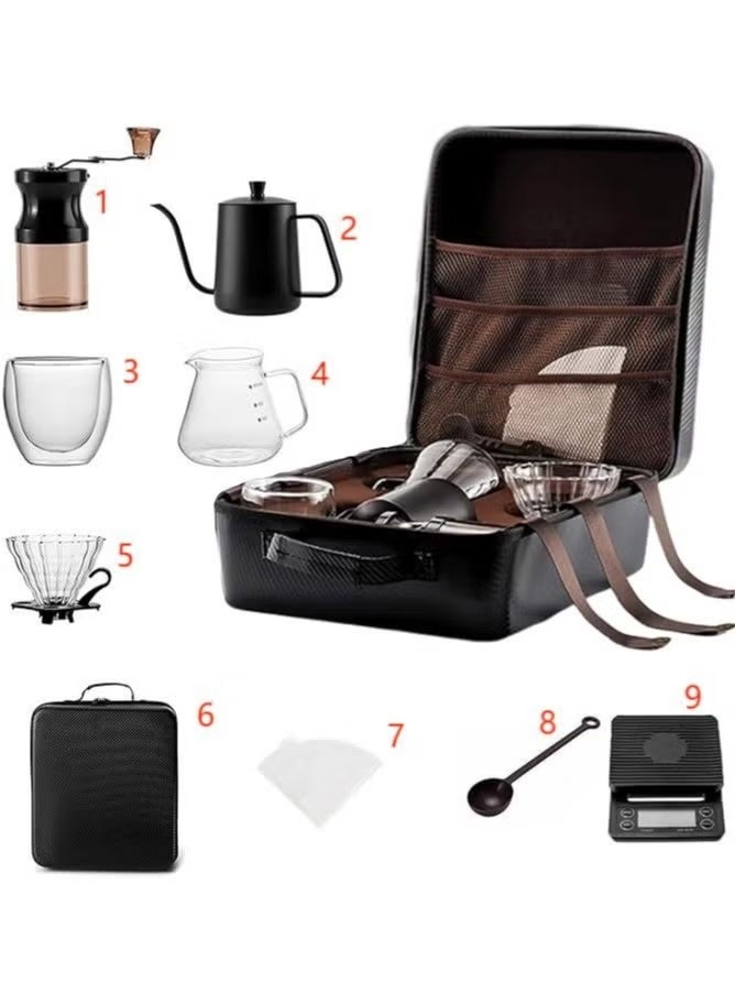 Vision 12-Piece V60 Pour Over Coffee Maker Set Coffee Kettle Scale, Coffee Dripper All in 1 Traveling Camping Manual Coffee Kit Coffee Gift Set - Image 4