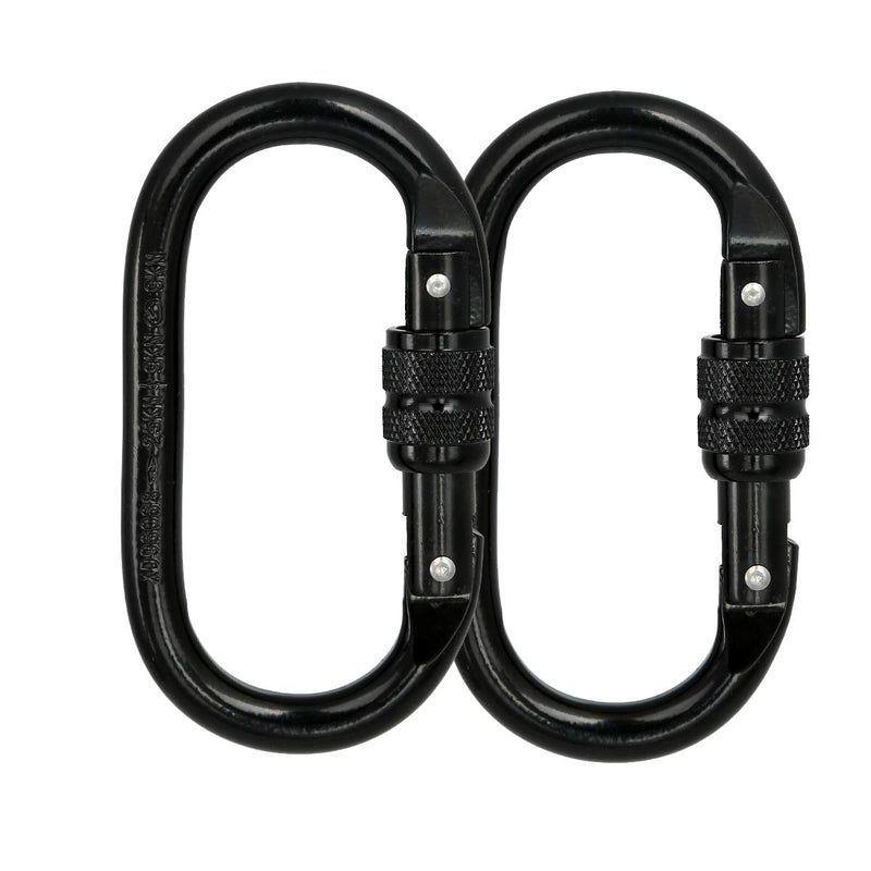 BYANG Heavy Duty Locking Climbing Carabiner Clip CE Rated 25 kN 5600 LB Rugged Terrain Approved Industrial Strength Twist Lock Carabiners Clips for Rigging, Ropes, Hammocks, Camping - Image 1