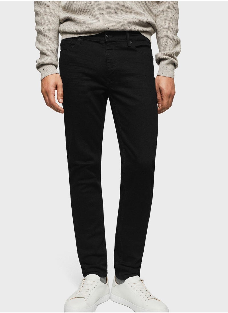 Mango Man - Rinse Skinny Fit Jeans - Image 1