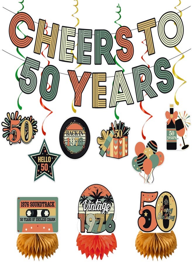 Roetyce Vintage Back in 1976 50th Birthday Banner - Image 1