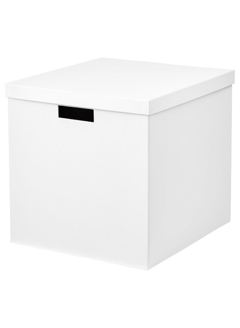 Storage Box with Lid Organize and Declutter with Ease White 32x35x32 cm