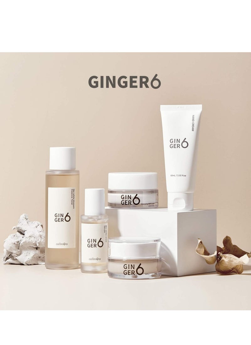 GINGER6 - Anti-Aging and Hydrating Facial Gel Moisturizer with Peptides, Hyaluronic Acid and Ginger Extract, Bouncy Lightweight Gel Formula, Natural Ingredients - GINGER6 Active Water Cream 50ml (1.69 fl.oz.) - Image 1