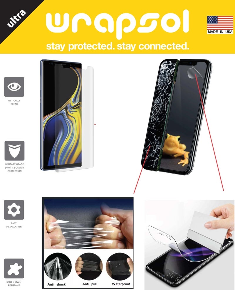 Galaxy S21 Ultra Full Body Screen Protector Front Back Side Impact Absorbing Polyurethane Film