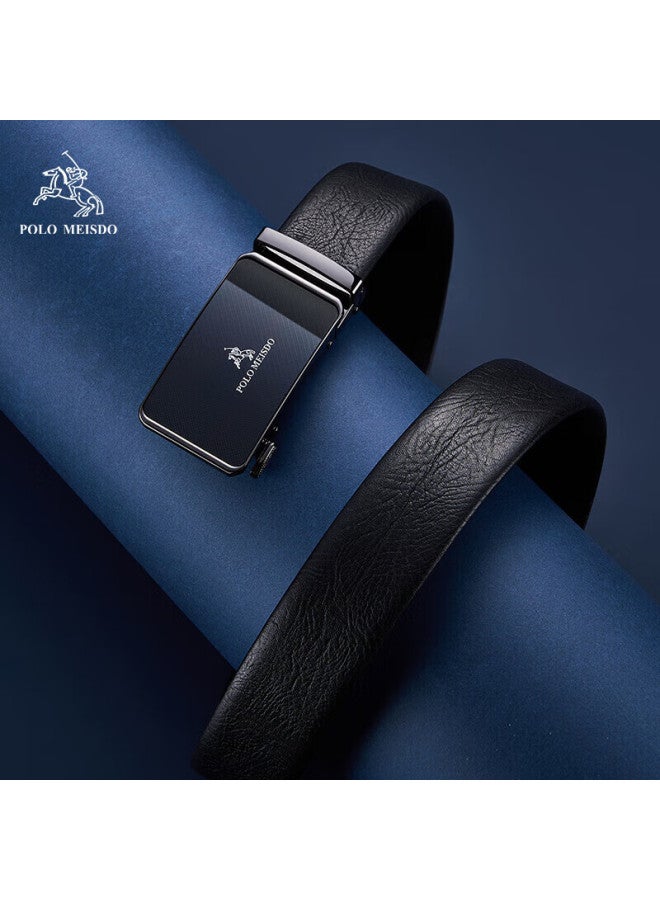 Polomeisdo Men's Genuine Leather Belt Fashion Waistband Gift Box Birthday Present For Boyfriend Husband Father Practical - Image 2