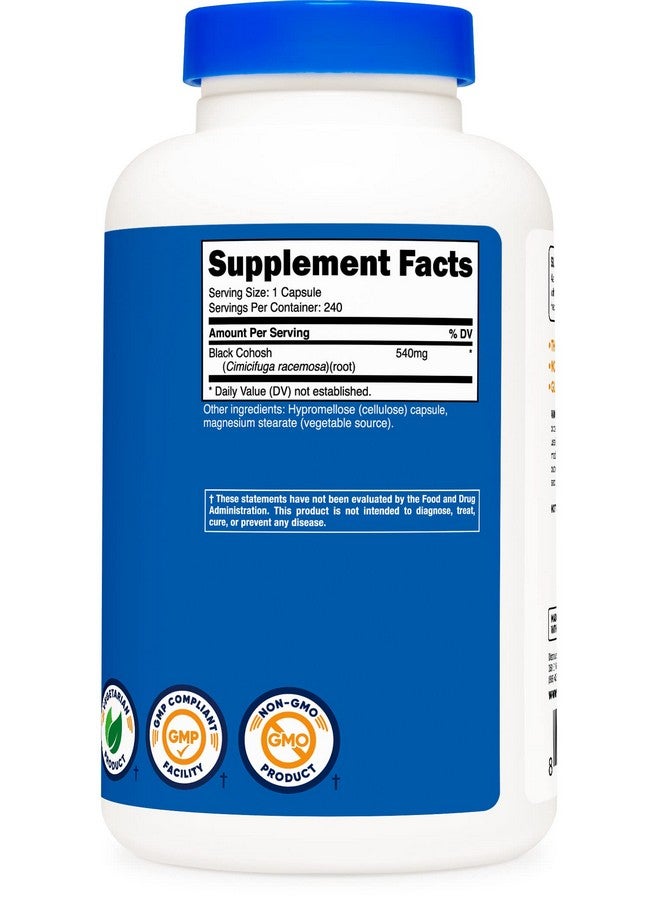 Nutricost Black Cohosh 540Mg 240 Capsules Nongmo Gluten Free - Image 4