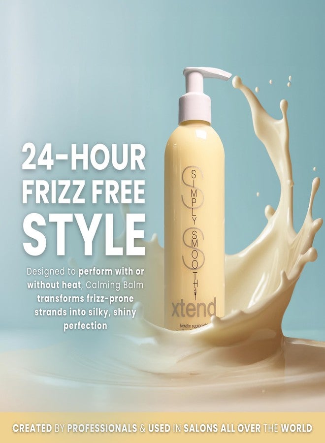 SIMPLY SMOOTH Xtend Keratin Replenishing Calming Balm Smoothing Or Curling Balm 1-Day Frizz Free Blowout Infused with Collagen To Repair Dry, Damaged, Unmanageable Hair 8.5 Oz. - Image 2
