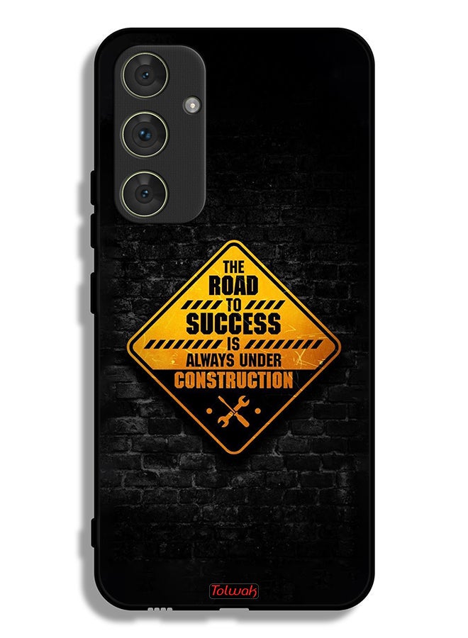 Tolwak Samsung Galaxy A54 5G Protective Case Cover The Road To Success Is Always Under Construction - Image 1