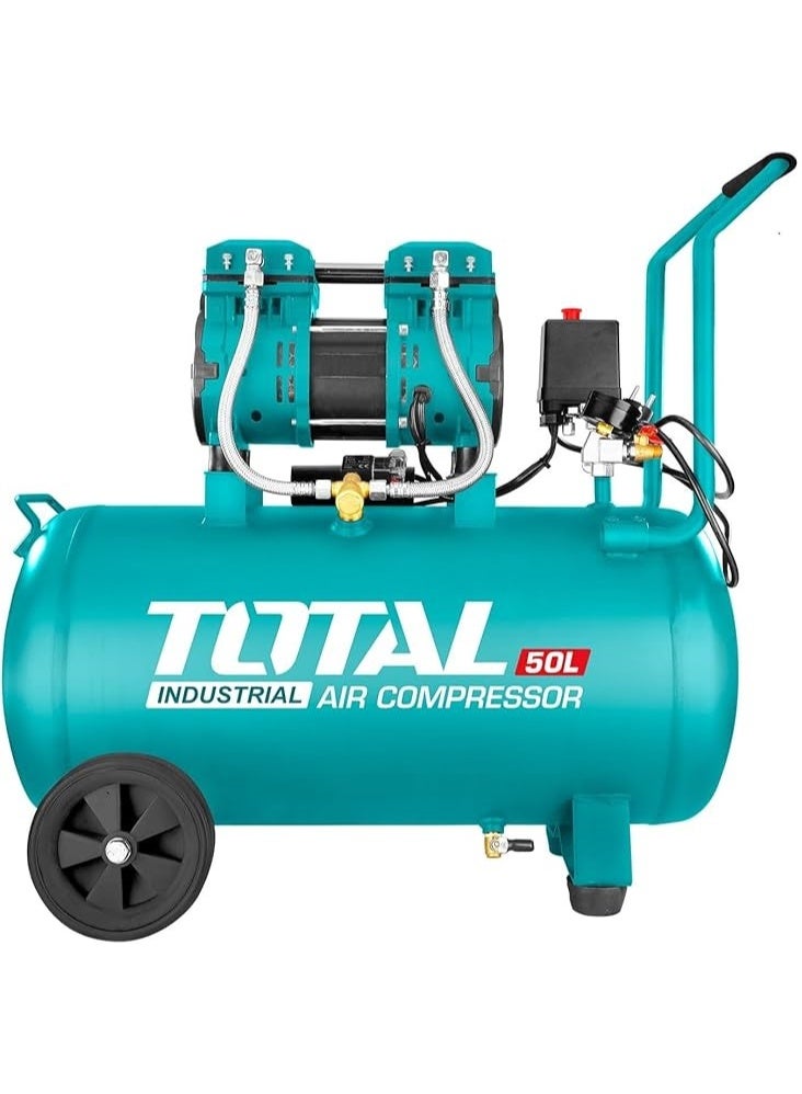TOTAL Air Compressor 50L, Oil-Free, 1.6HP, 8 Bar - Image 1