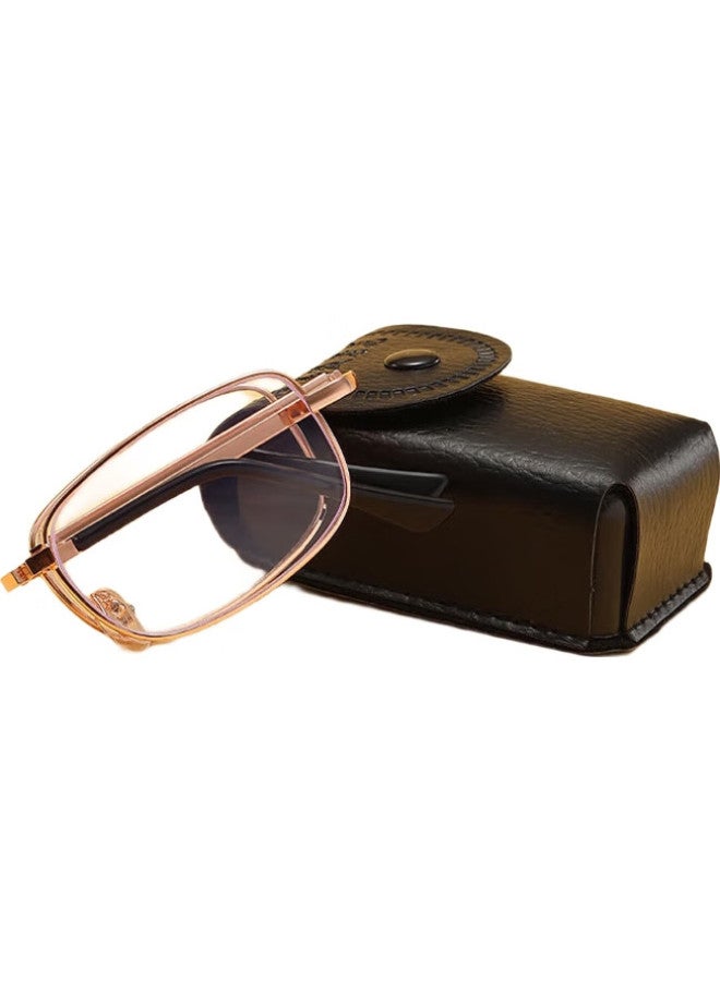 Dratra High-Definition Foldable Reading Glasses For Men, Anti-Blue Light Ultra-Light Reading Glasses For Women, Portable Presbyopic Glasses For Elderly - Image 2