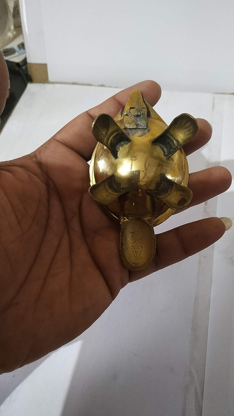 Salvus APP SOLUTIONS Brass Marble Print Turtle Feng Shui for Home Decoration Or Good Luck to Attract Positive Energy45 inch - Image 5