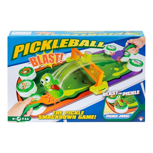 MOOSE Pickleball Blast - The Pickle Smackdown Game, Players Will Love to Smash the Wildly Wiggling Pickle With Their Pickleball Paddle & Try to Flip Over the Pickle Jar Lids to Win, For 2 People, Aged 6+ - Image 1