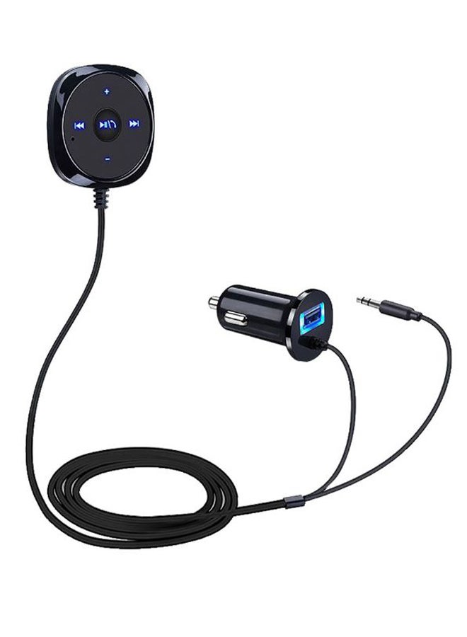 NIBEMINENT Bluetooth Handsfree FM Transmitter Car Charger Black 