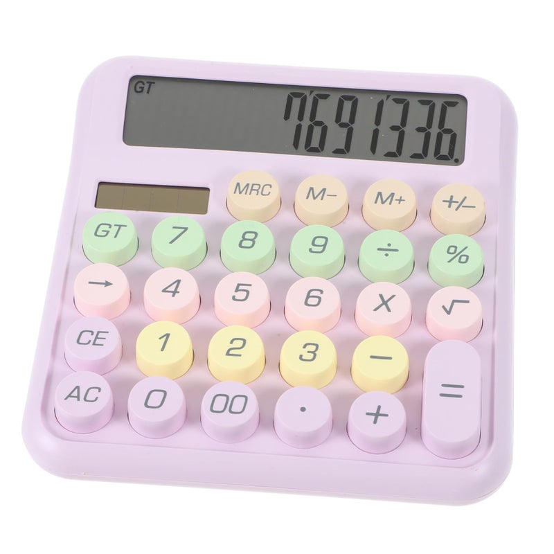 Portable Mechanical Keyboard Calculator Lightweight Plastic Design For Students Office Use - Image 2