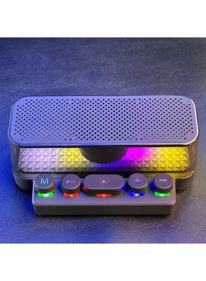 Colorful Bluetooth speaker luminous subwoofer hifi sound quality gaming atmosphere light desktop Bluetooth speaker - Image 2