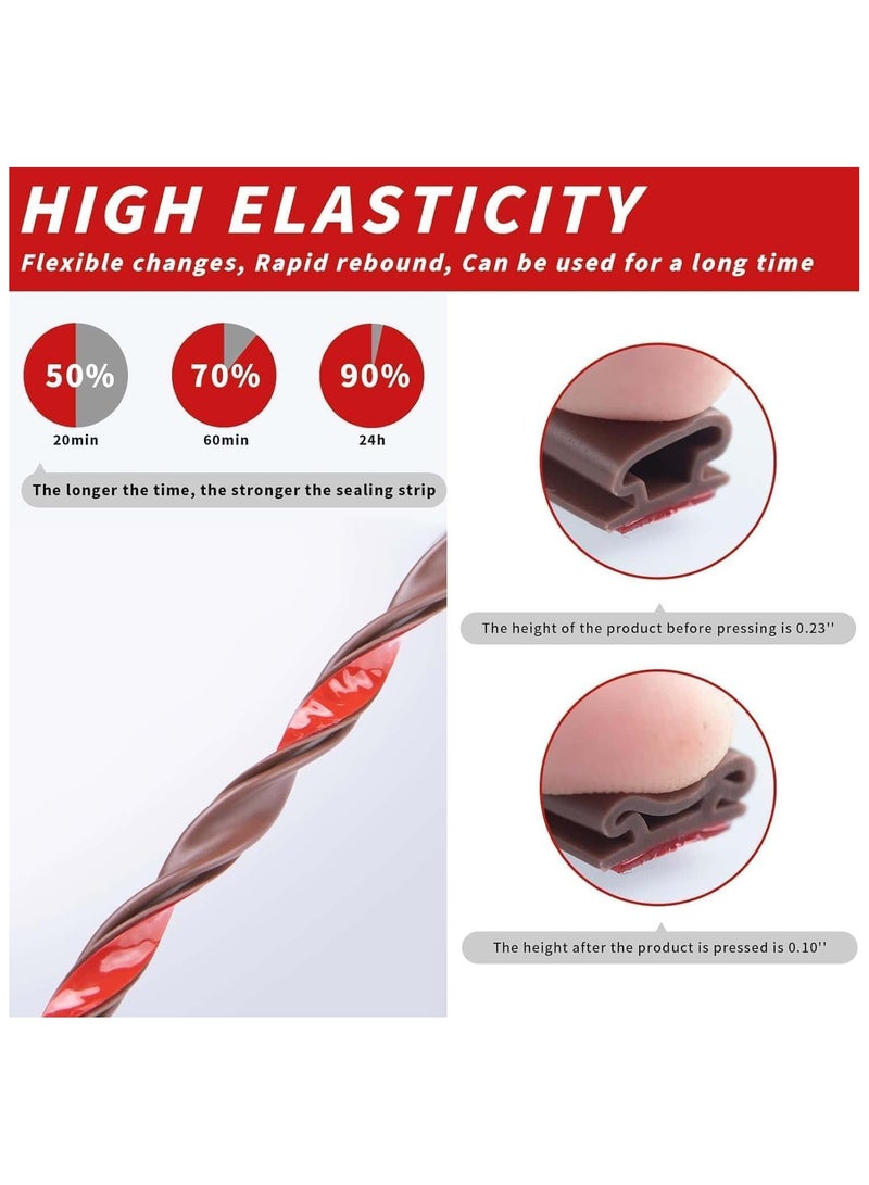 أنمي 6 متر الذاتي لاصق ختم الشريط للنوافذ ، الباب المطاط الطقس ختم الشريط - Image 2