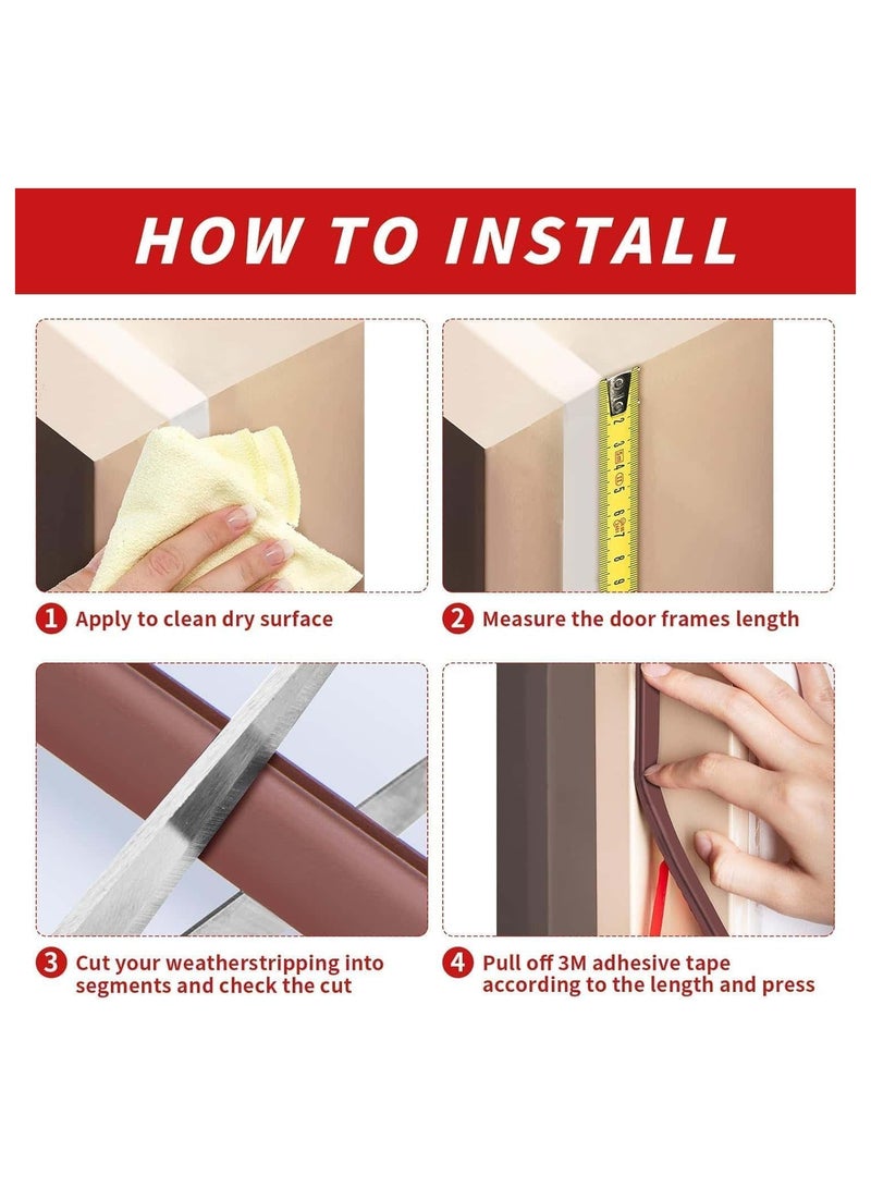 أنمي 6 متر الذاتي لاصق ختم الشريط للنوافذ ، الباب المطاط الطقس ختم الشريط - Image 4