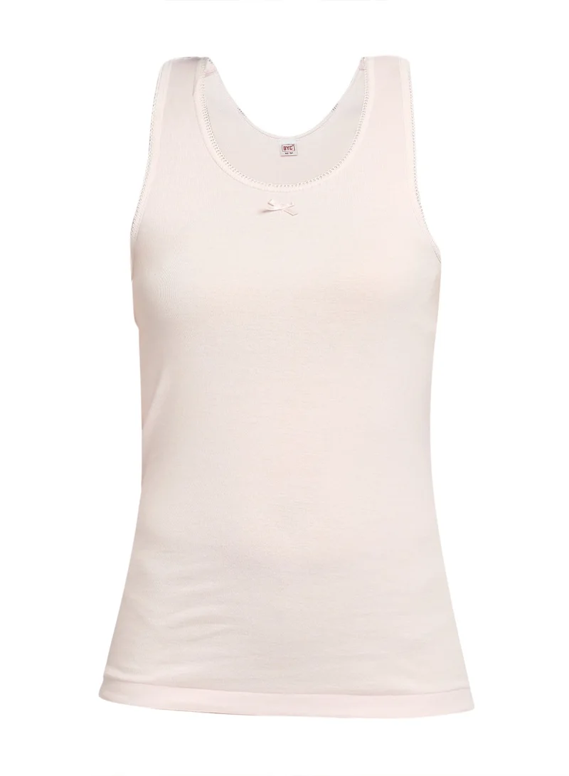 BYC BYC WOMEN'S COTTON VEST - PINK