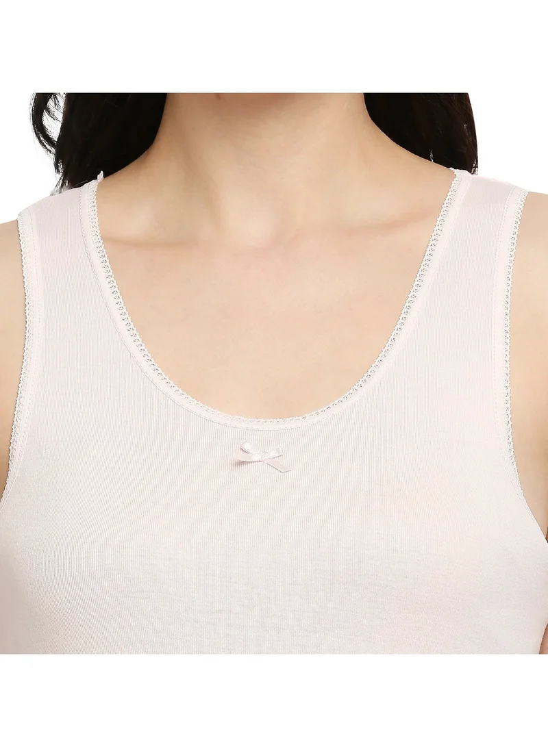 BYC  BYC WOMEN'S COTTON VEST - PINK for Women | Best Price UAE