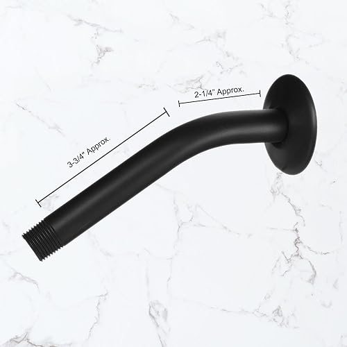 Westbrass D301-1-12 1/2" IPS x 8" Wall Mount Shower Arm with Sure Grip Flange, Oil Rubbed Bronze - Image 4