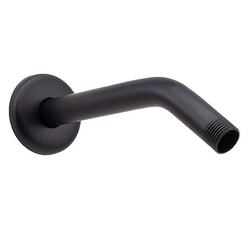 Westbrass D301-1-12 1/2" IPS x 8" Wall Mount Shower Arm with Sure Grip Flange, Oil Rubbed Bronze - Image 1