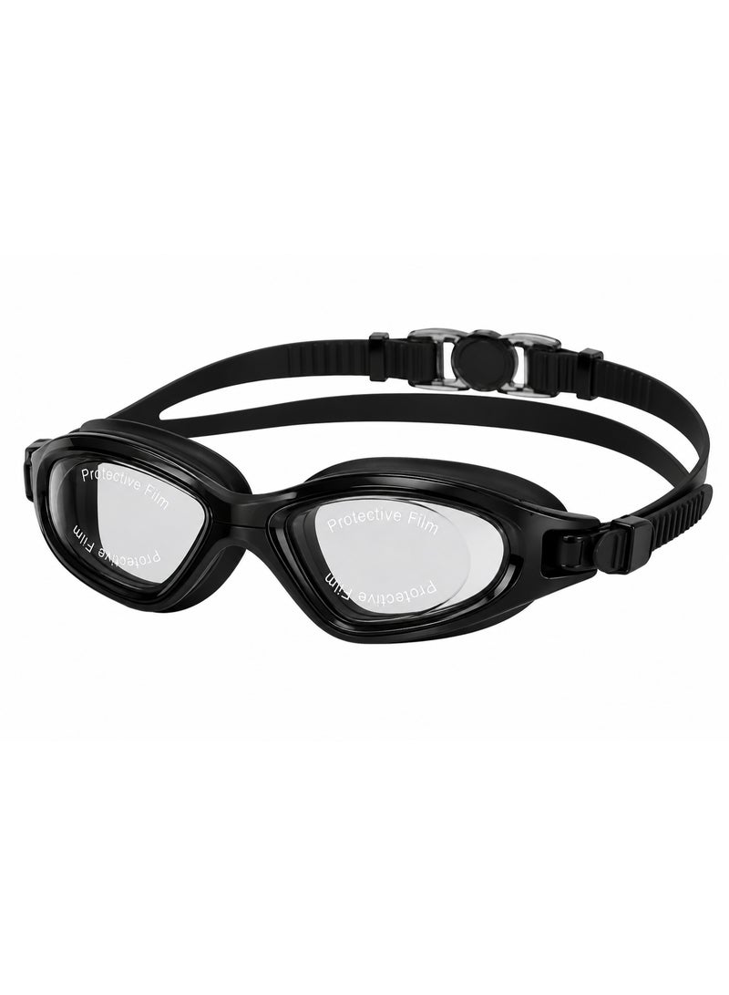 Professional Anti-Fog Swimming Goggles With Protective Case And Adjustable Strap Assorted Colors - Image 3
