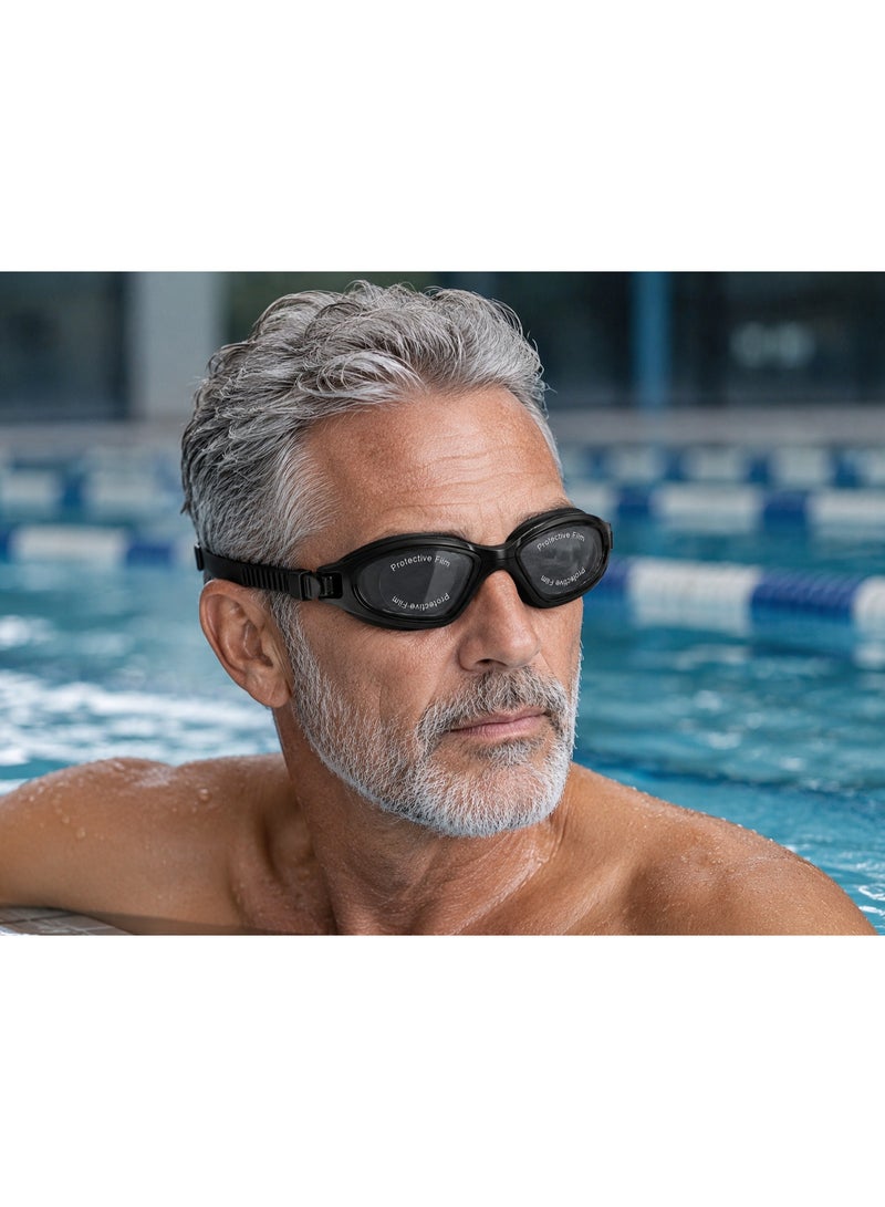 Professional Anti-Fog Swimming Goggles With Protective Case And Adjustable Strap Assorted Colors - Image 2