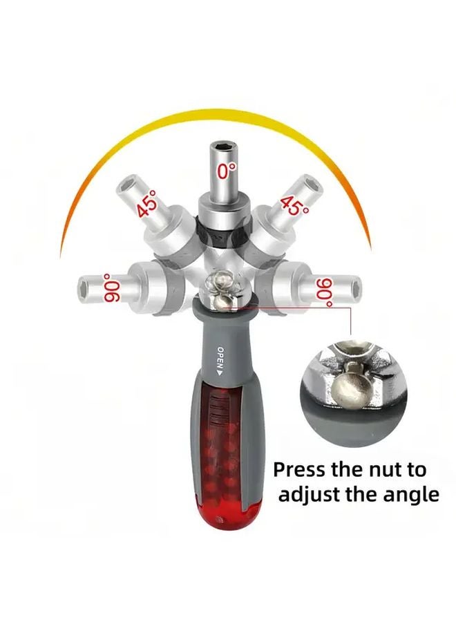 10 في 1 مجموعة مفك براغي يدوي متين برأس دوار - Image 4