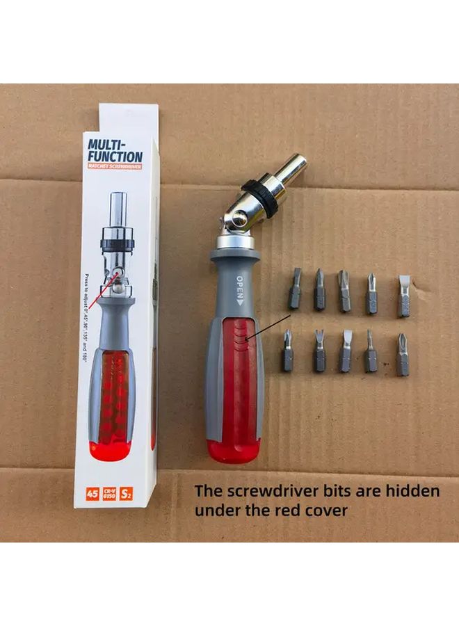 10 في 1 مجموعة مفك براغي يدوي متين برأس دوار - Image 1