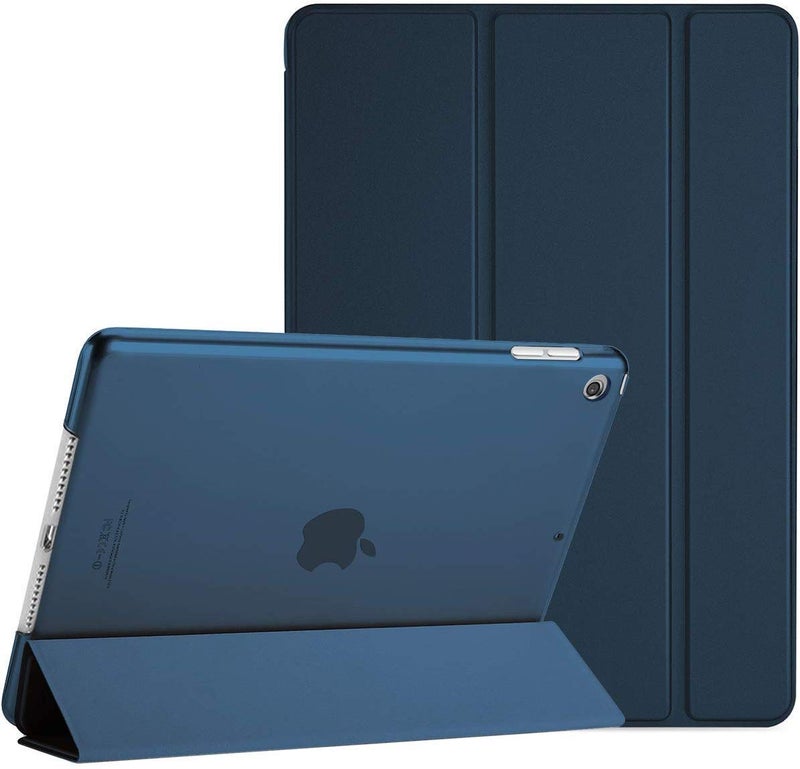 Moca Compatible Smart flip Cover case for iPad 9.7 inch 2017 2018 iPad 5th 6th Generation A1893 A1954 A1822 A1823 Smart case Cover (Navy Blue) - Image 1
