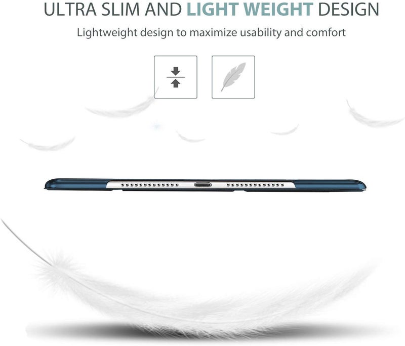 Moca Compatible Smart flip Cover case for iPad 9.7 inch 2017 2018 iPad 5th 6th Generation A1893 A1954 A1822 A1823 Smart case Cover (Navy Blue) - Image 4