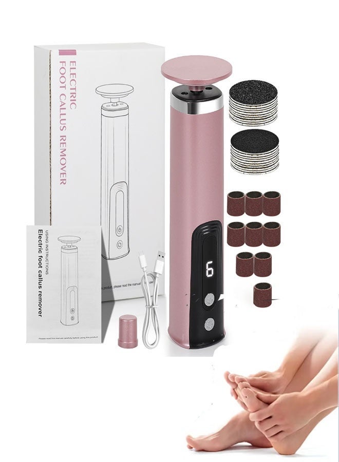 Bukela Electric Callus Remover for Feet, 2-in-1 Electric Foot Callus Remover with Sandpaper Discs and Grinding Heads, Foot Filer Dead Skin Scrubber for Women Men - Image 1