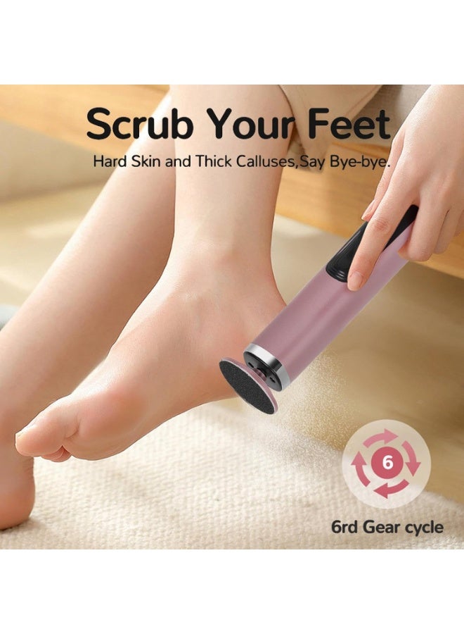 Bukela Electric Callus Remover for Feet, 2-in-1 Electric Foot Callus Remover with Sandpaper Discs and Grinding Heads, Foot Filer Dead Skin Scrubber for Women Men - Image 4