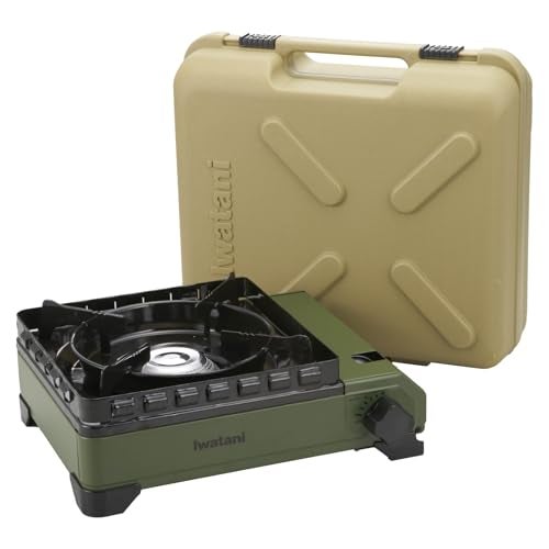 Iwatani CB-ODX-1-OL Cassette Stove, Tough Maru, Olive - Image 1