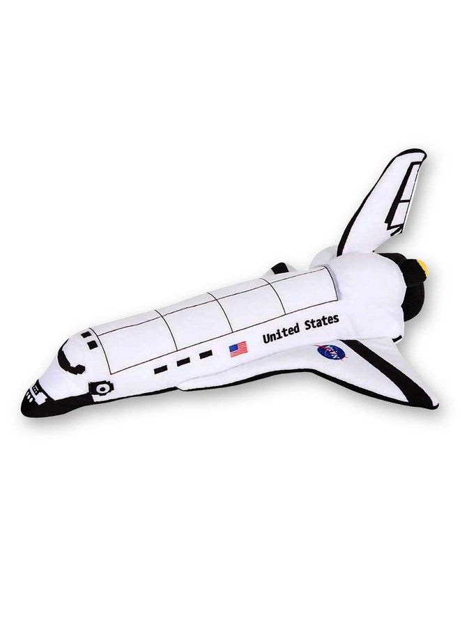 ArtCreativity Stuffed Space Shuttle - 14" Soft Cuddly Astronaut Toy for Kids, Easter Basket Stuffer, Birthday Gift - Image 1