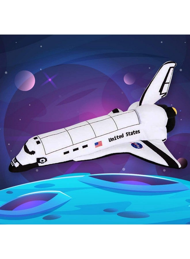 ArtCreativity Stuffed Space Shuttle - 14" Soft Cuddly Astronaut Toy for Kids, Easter Basket Stuffer, Birthday Gift - Image 4